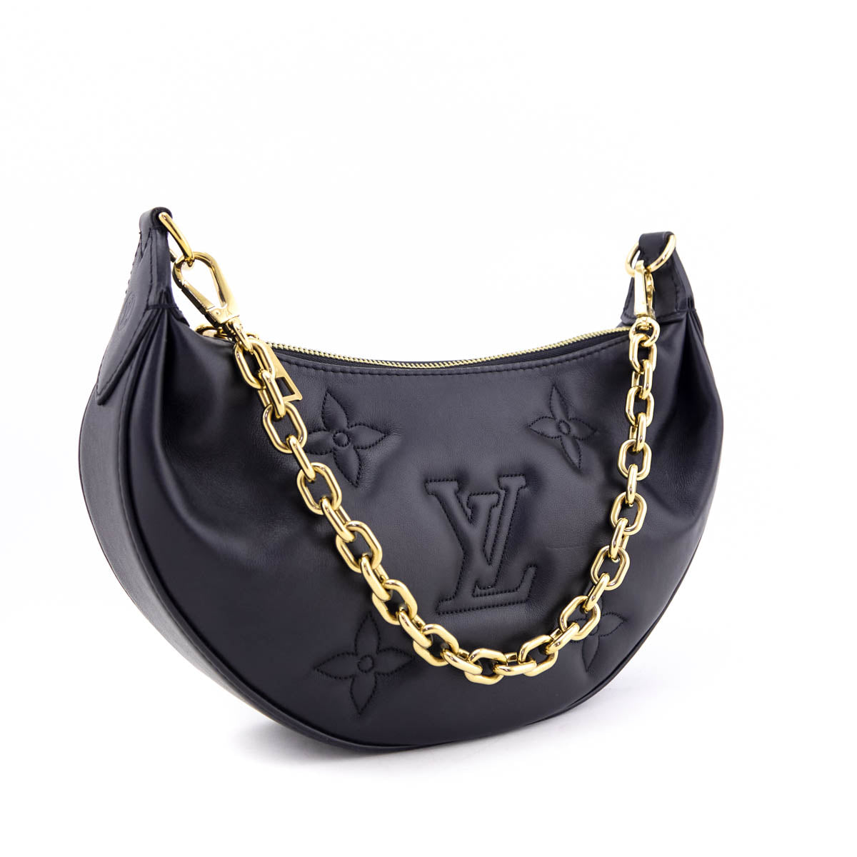 Louis Vuitton Black Calfskin Bubblegram Over The Moon
