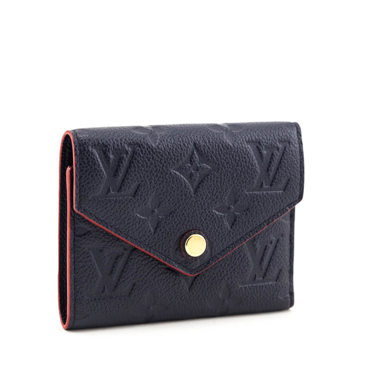 Louis Vuitton Navy Empreinte & Red Victorine Wallet - Love that Bag etc - Preowned Authentic Designer Handbags & Preloved Fashions