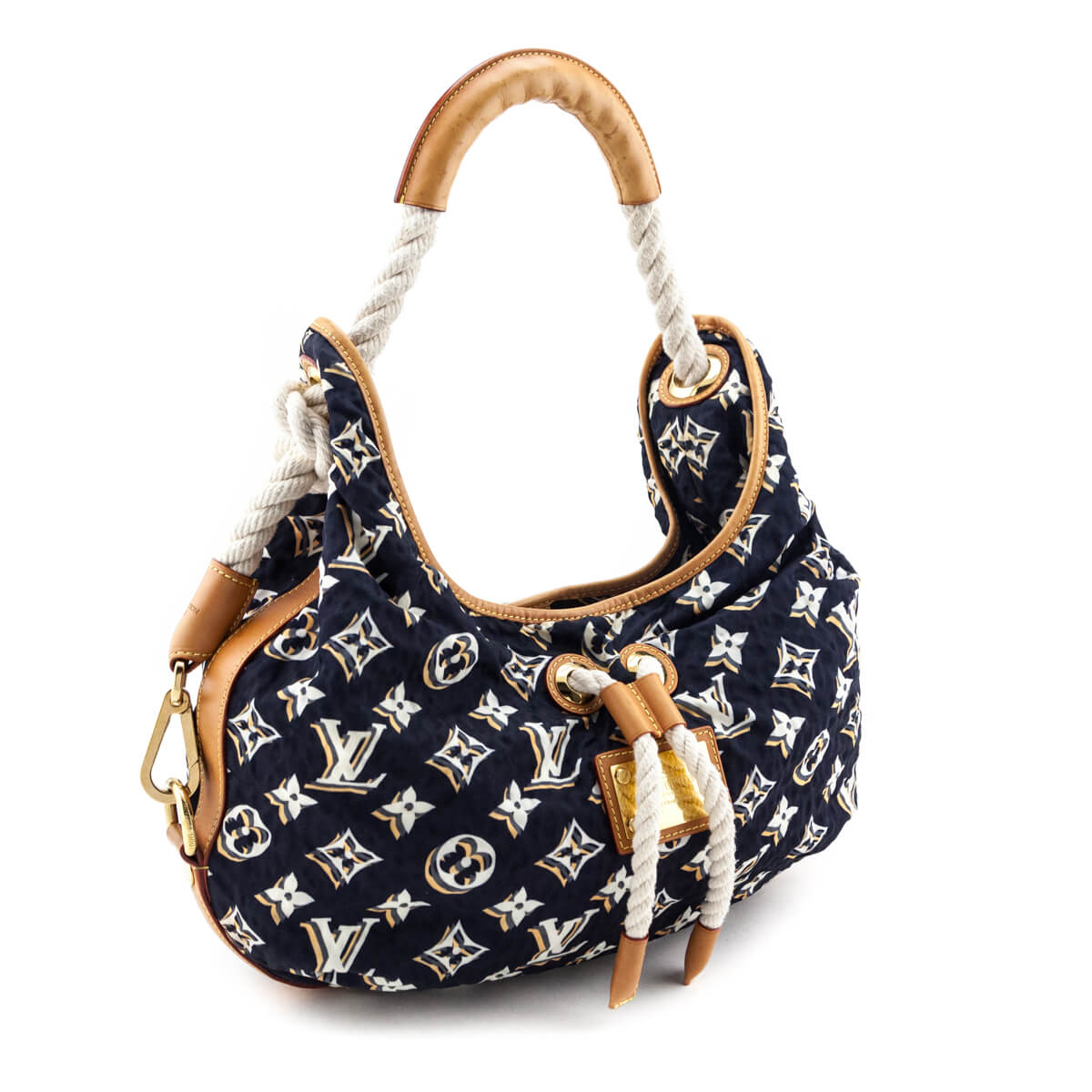 Louis Vuitton Navy Monogram Cruise Bulles Bag MM - Love that Bag etc - Preowned Authentic Designer Handbags & Preloved Fashions