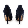 Louis Vuitton Navy Suede Peep Toe Pumps Size US 9 | EU 39 - Love that Bag etc - Preowned Authentic Designer Handbags & Preloved Fashions