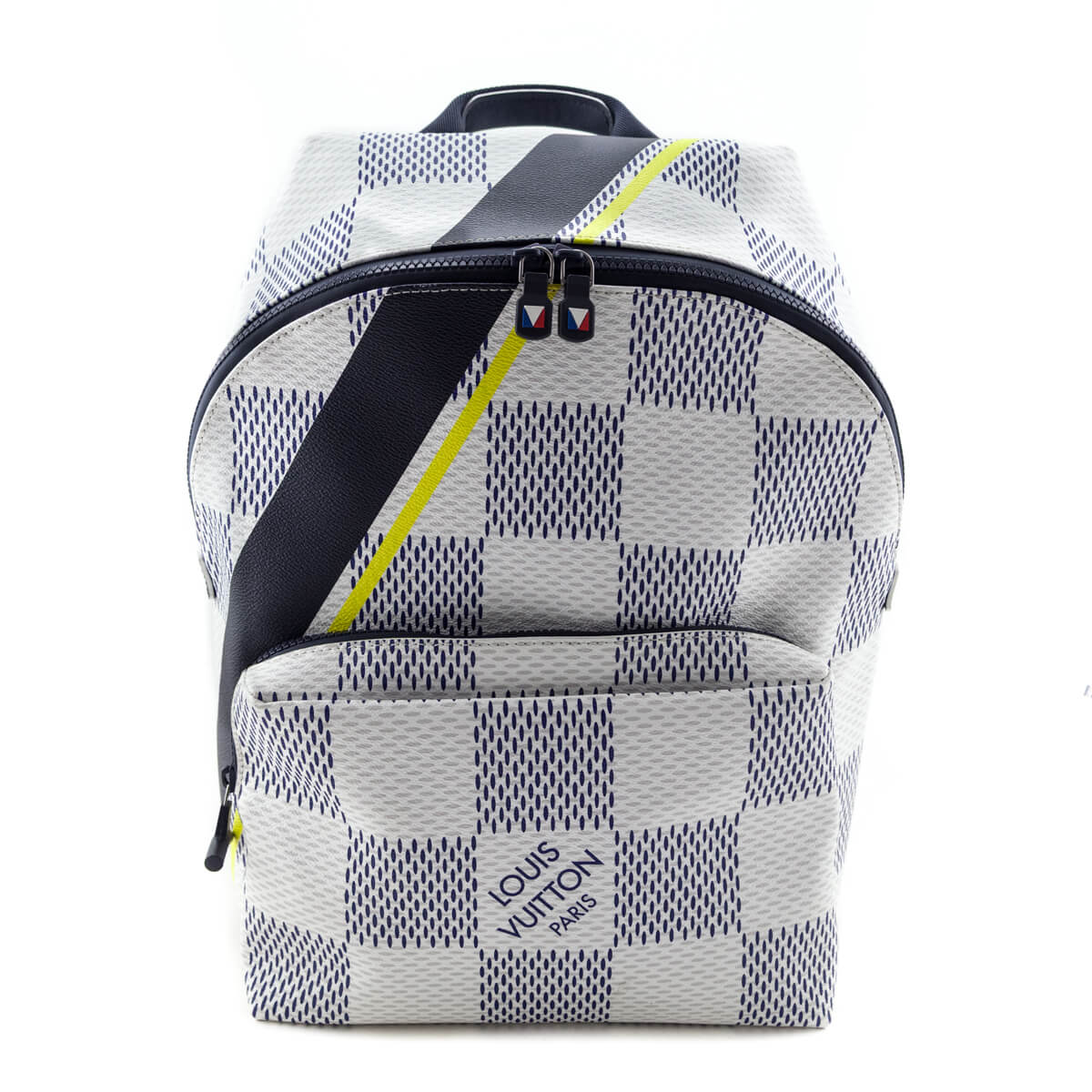 Louis Vuitton Navy & Yellow Damier Azur Latitude America's Cup Apollo Backpack