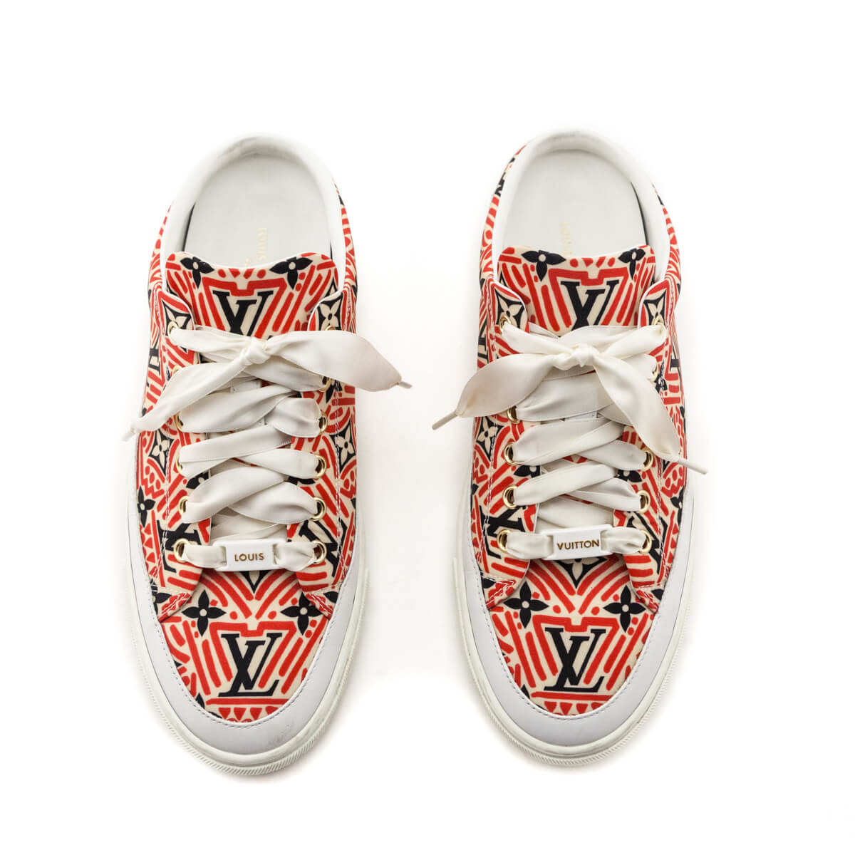 used Louis Vuitton Monogram Time Out Sneakers Shoes 8.5