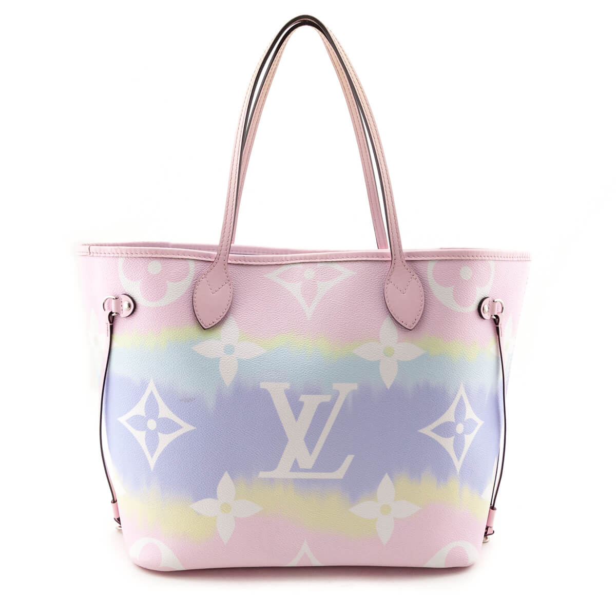 Louis Vuitton Pastel Monogram Escale Neverfull MM w/ Pouch