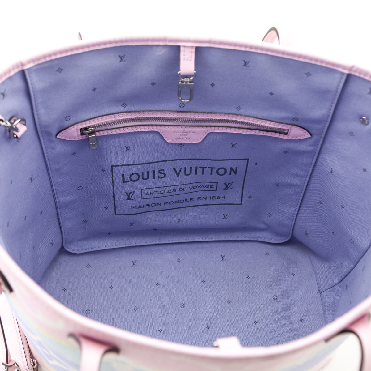 Louis Vuitton Pastel Monogram Escale Neverfull MM w/ Pouch