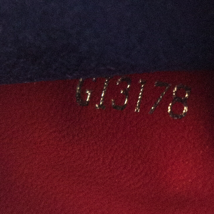 Louis Vuitton Red & Marine Empreinte Double Zip Pochette Without Chain