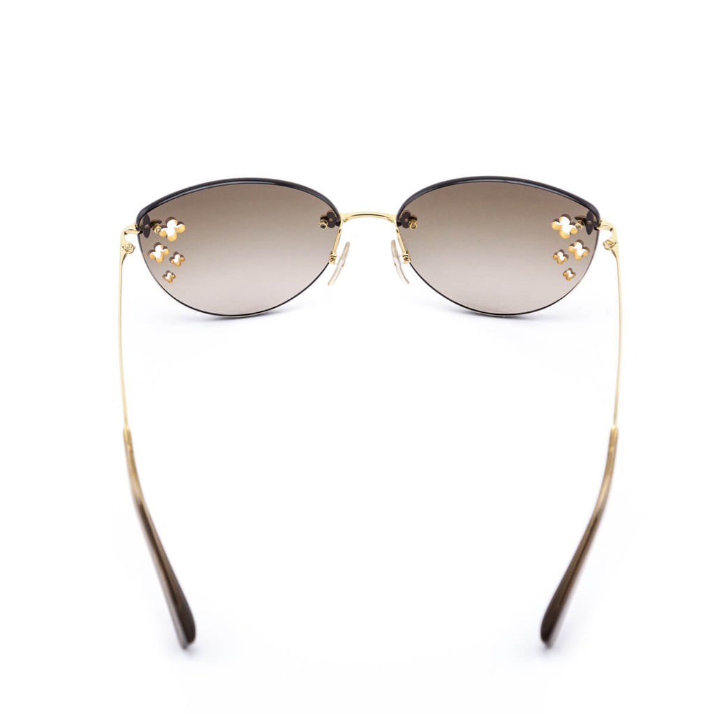 Louis Vuitton Brown Gradient Z0051U Desmayo Rimless Cat Eye Sunglasses