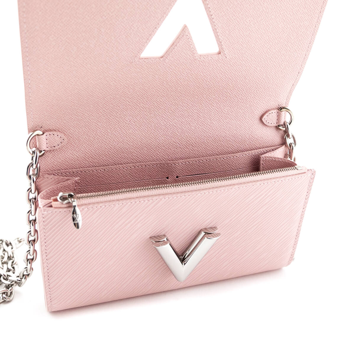 Louis Vuitton Rose Ballerine Epi Twist Chain Wallet - Shop Preloved LV –  Love that Bag etc - Preowned Designer Fashions