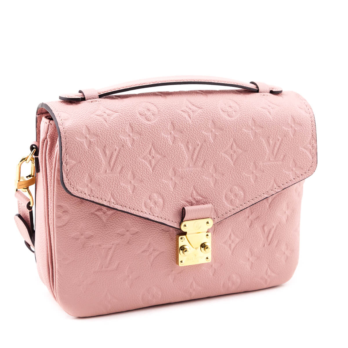 Louis Vuitton Rose Poudre Empreinte Pochette Metis - Love that Bag etc - Preowned Authentic Designer Handbags & Preloved Fashions