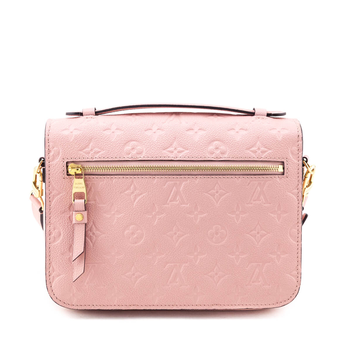 Louis Vuitton Rose Poudre Empreinte Pochette Metis - Love that Bag etc - Preowned Authentic Designer Handbags & Preloved Fashions