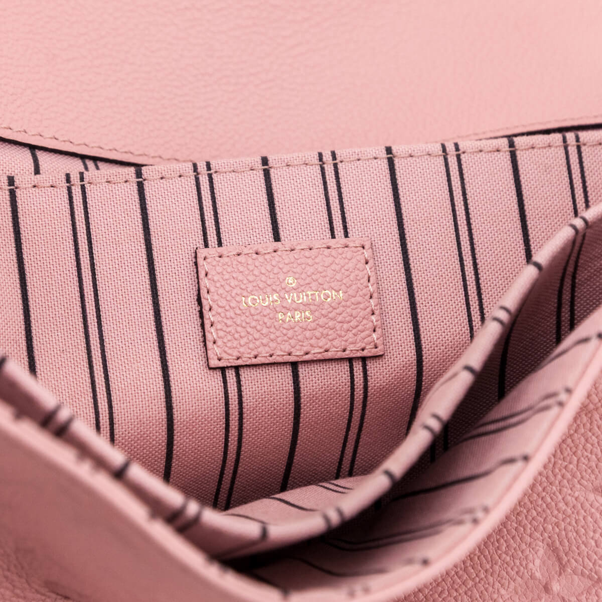 Louis Vuitton Rose Poudre Empreinte Pochette Metis - Love that Bag etc - Preowned Authentic Designer Handbags & Preloved Fashions