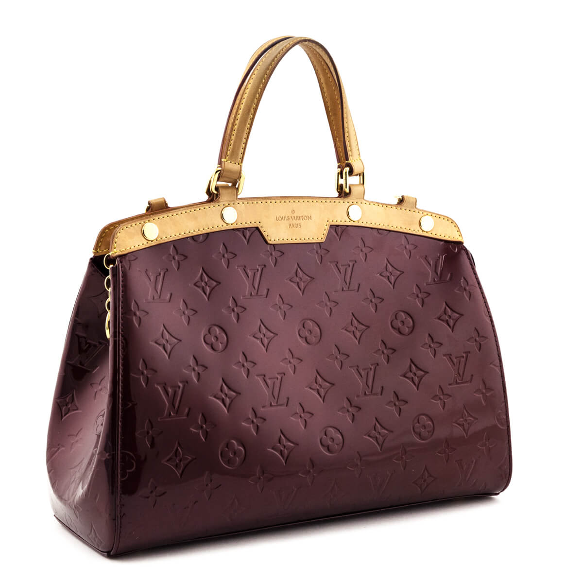 Pre-owned Louis Vuitton Burgundy Monogram Suede And Leather
