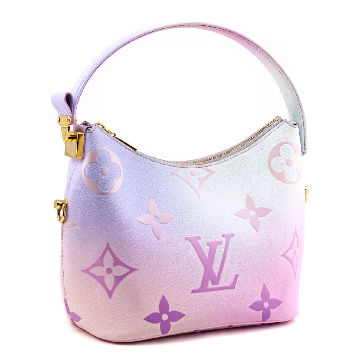 Louis Vuitton Sunrise Pastel Monogram Giant Spring in the City Marshmallow Hobo PM - Love that Bag etc - Preowned Authentic Designer Handbags & Preloved Fashions