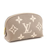 Louis Vuitton Tourterelle & Creme Empreinte Monogram Giant Cosmetic Pouch PM - Love that Bag etc - Preowned Authentic Designer Handbags & Preloved Fashions