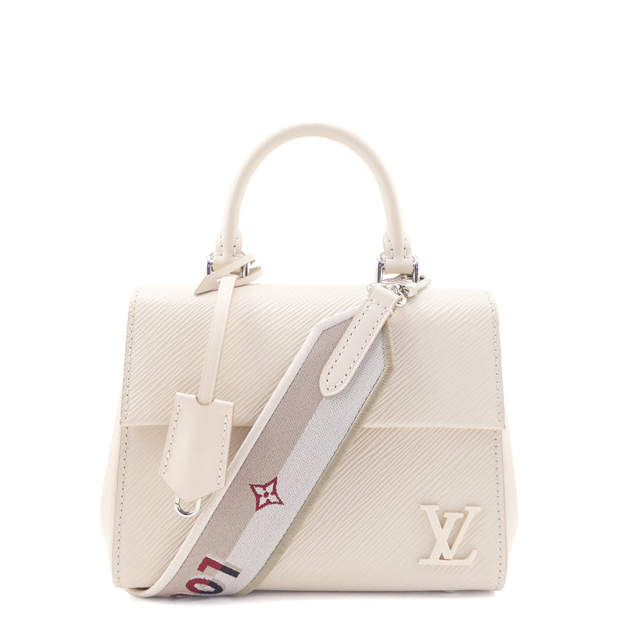Louis Vuitton White Epi Mini Cluny Bag