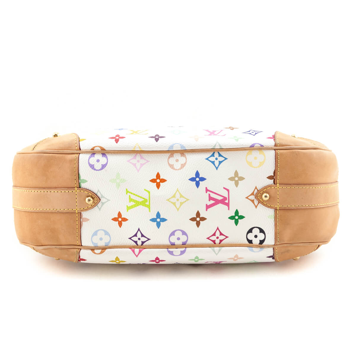 Louis Vuitton White Monogram Multicolor Greta Shoulder Bag