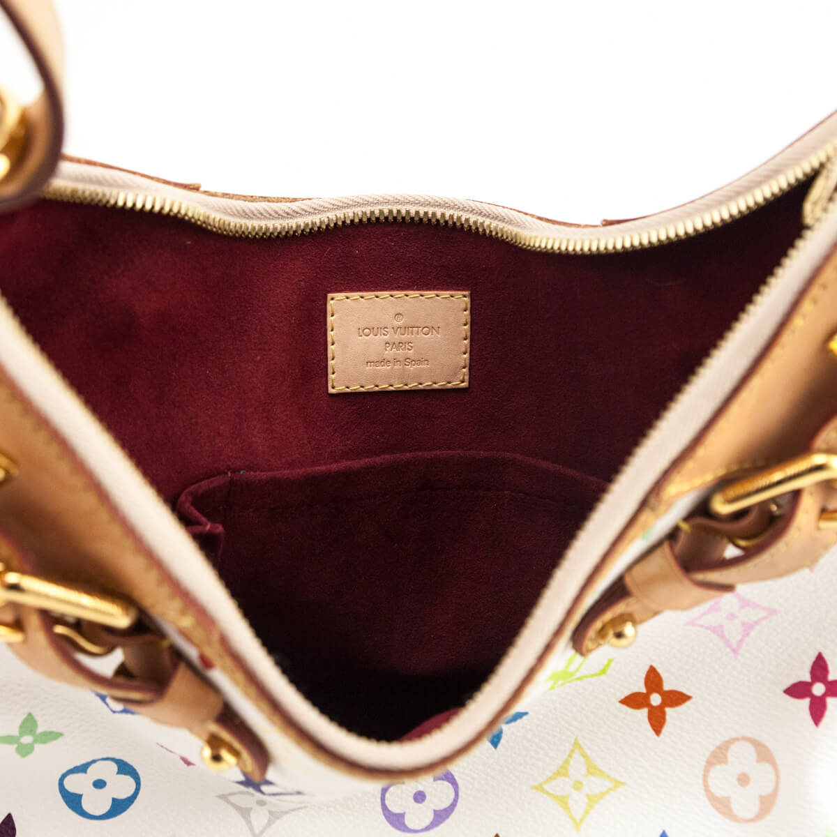 Louis Vuitton White Monogram Multicolor Greta Shoulder Bag