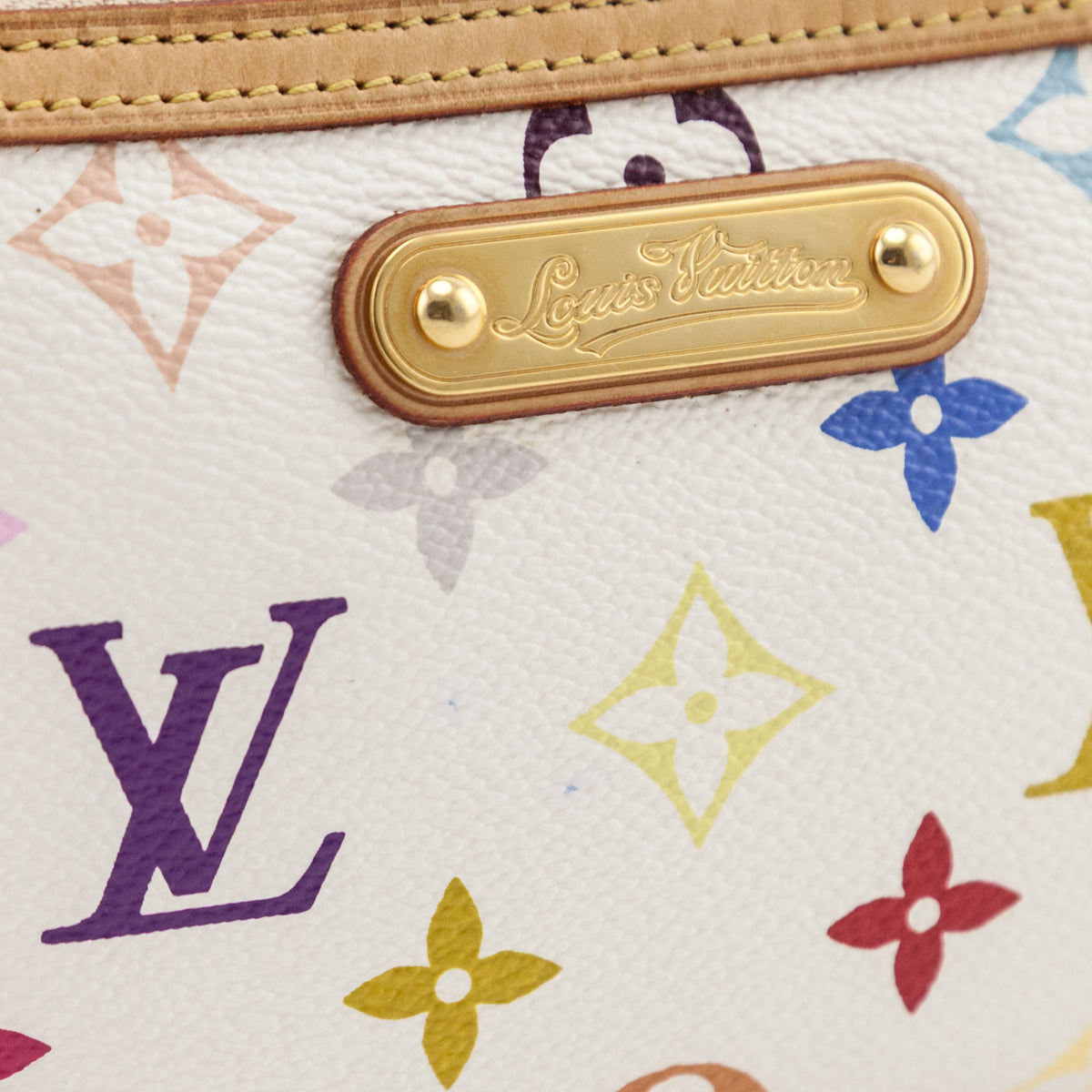 Louis Vuitton White Monogram Multicolor Pochette Milla MM