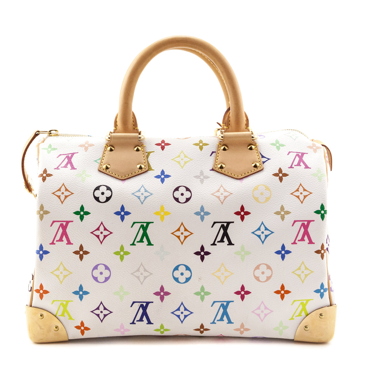 Louis Vuitton White Monogram Multicolor Speedy 30