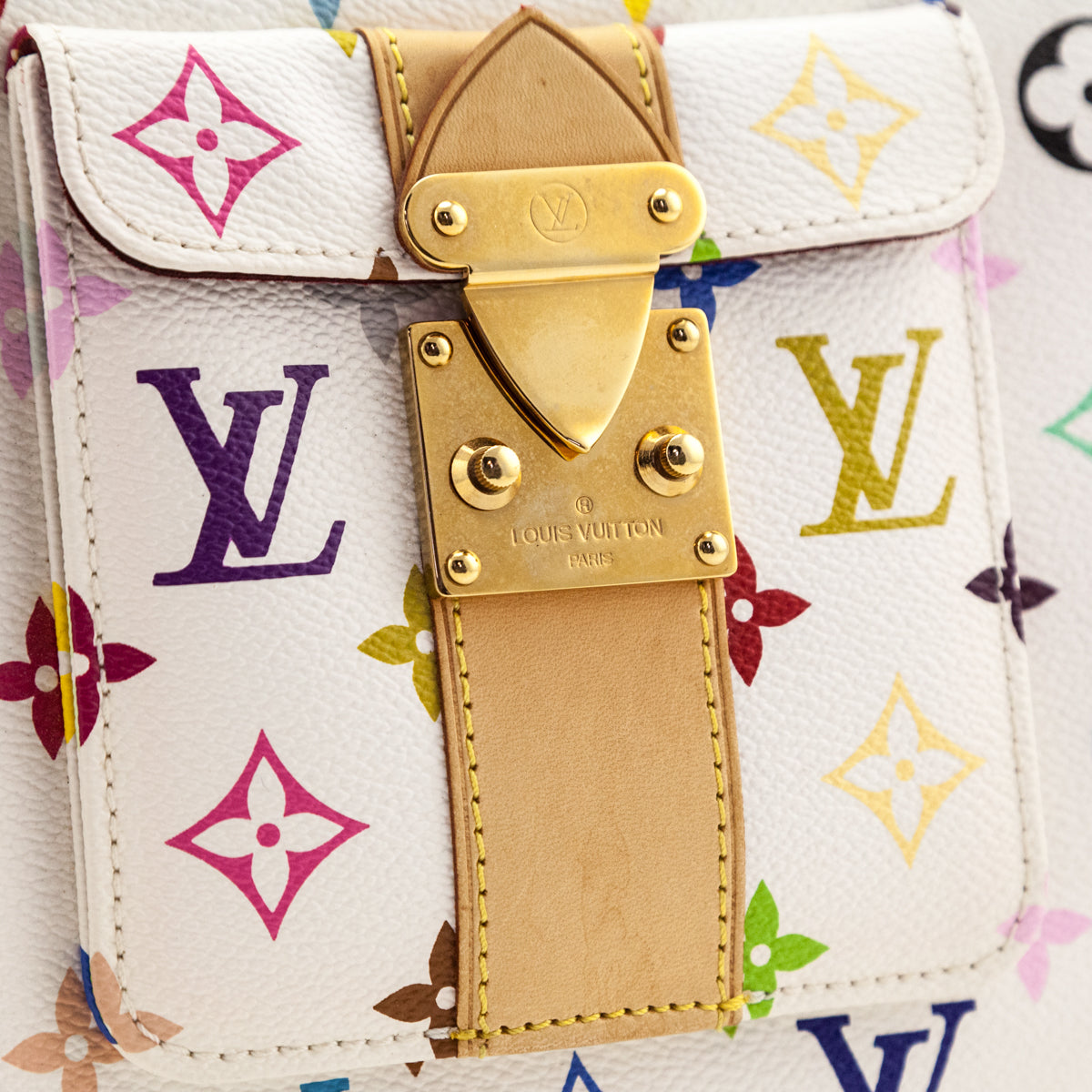 Louis Vuitton White Monogram Multicolor Speedy 30