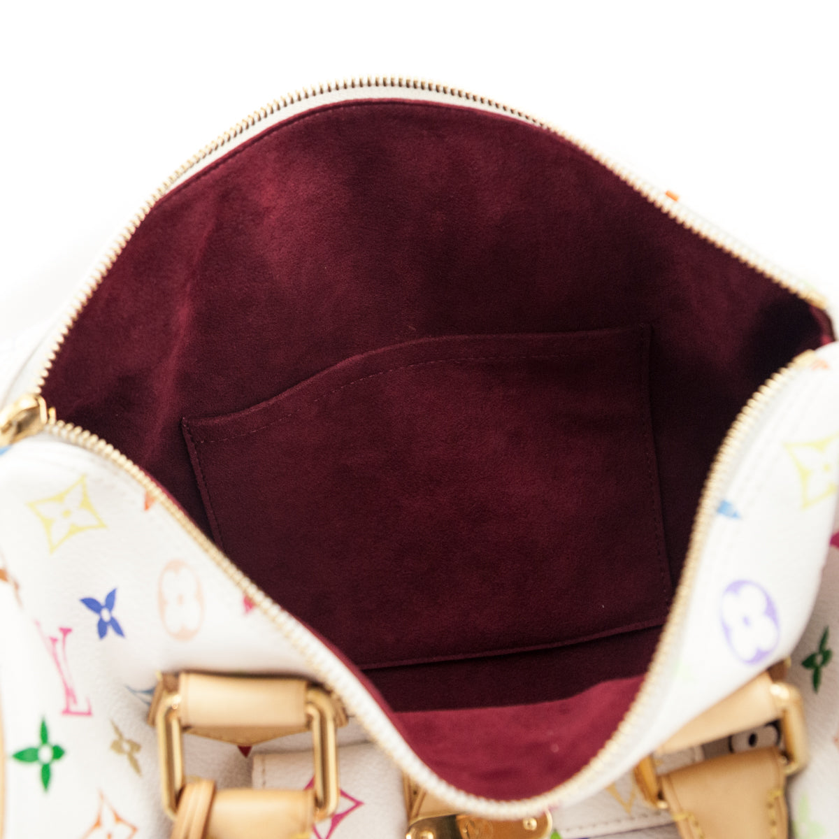 Louis Vuitton White Monogram Multicolor Speedy 30