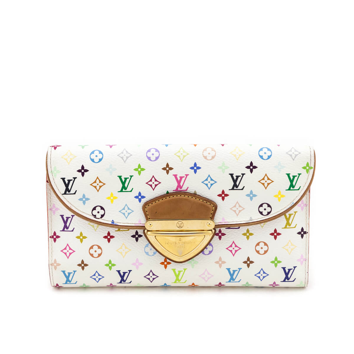 Louis Vuitton White Multicolore Eugenie Wallet - Love that Bag etc - Preowned Authentic Designer Handbags & Preloved Fashions