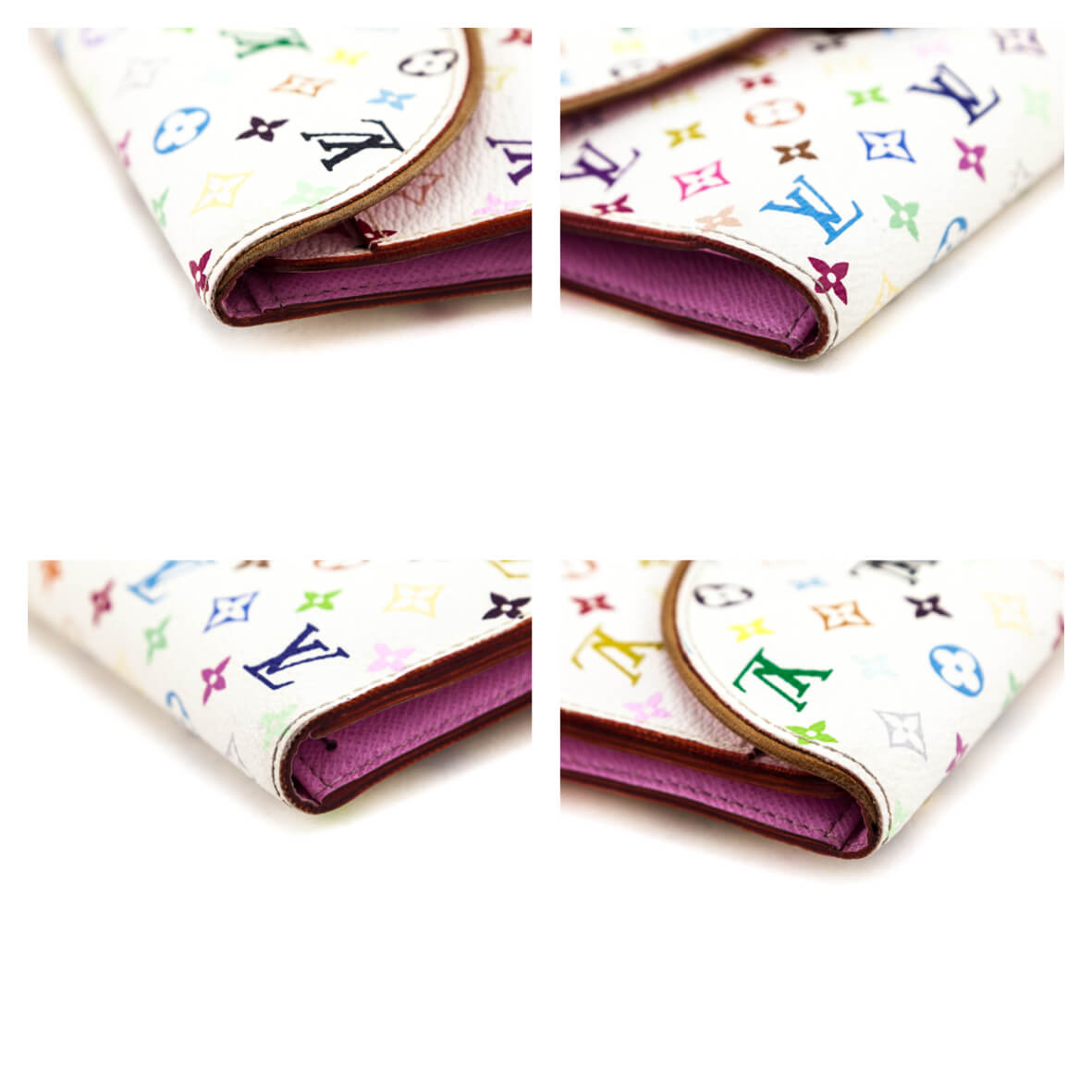 Louis Vuitton White Multicolore Eugenie Wallet - Love that Bag etc - Preowned Authentic Designer Handbags & Preloved Fashions