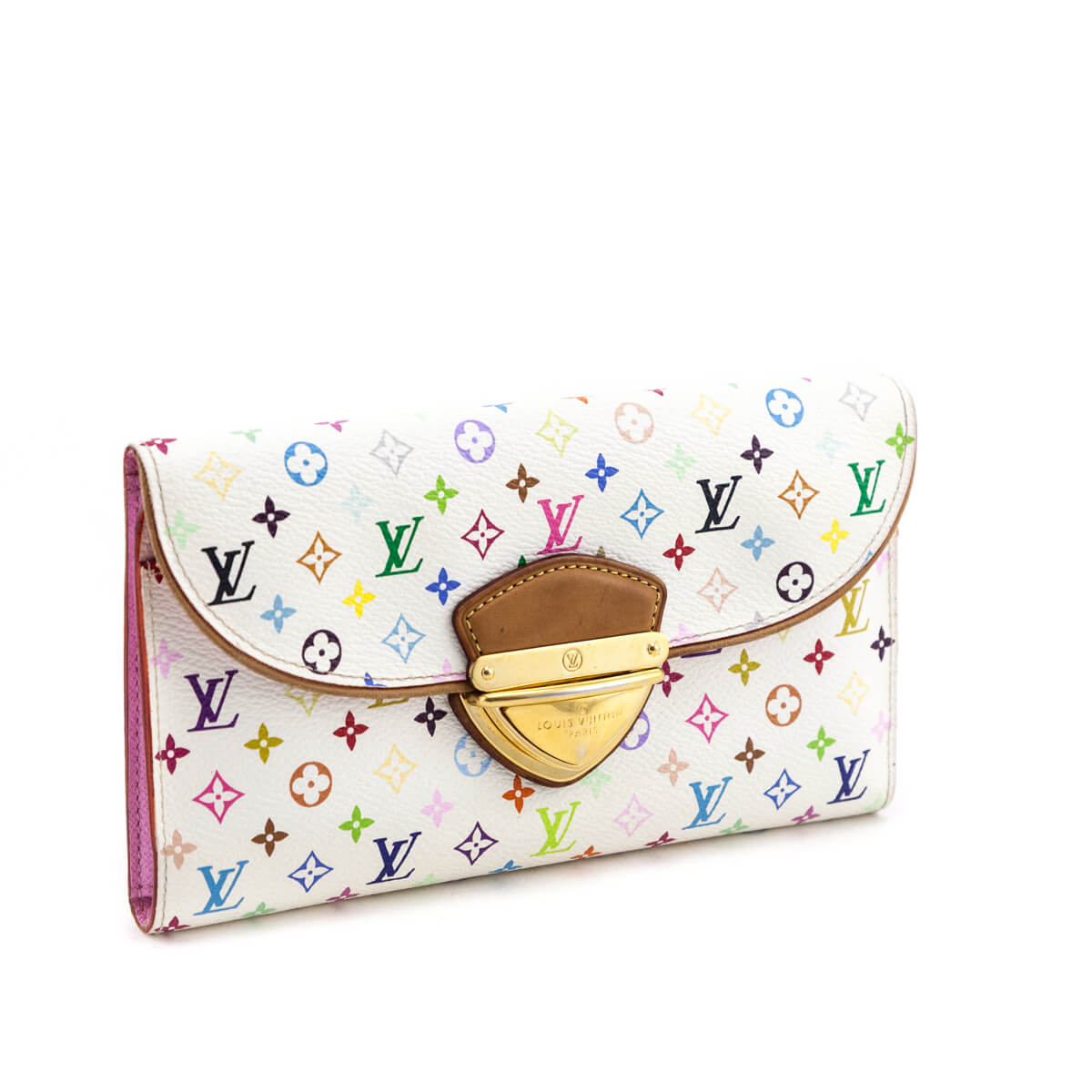 Louis Vuitton White Multicolore Eugenie Wallet - Love that Bag etc - Preowned Authentic Designer Handbags & Preloved Fashions