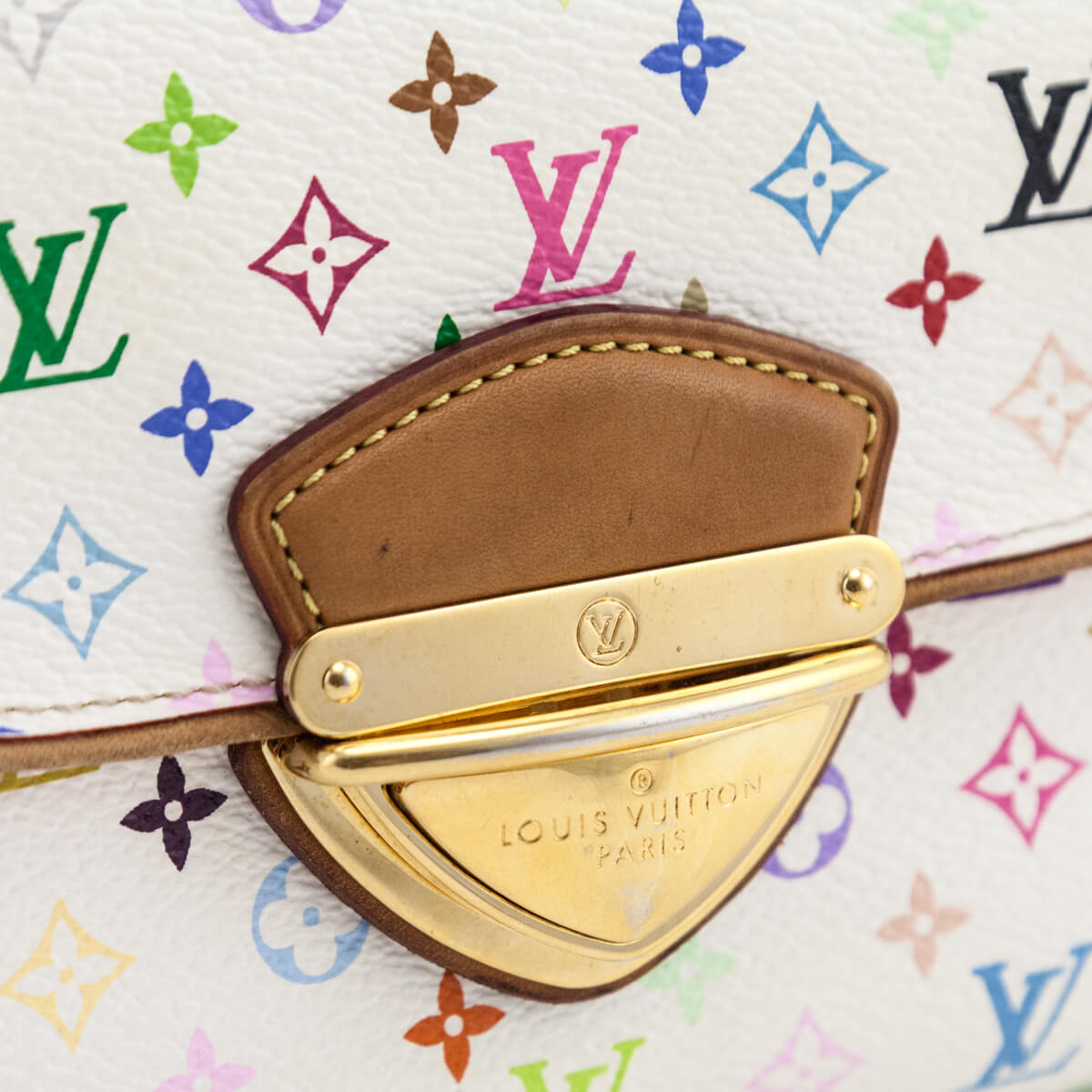 Louis Vuitton White Multicolore Eugenie Wallet - Love that Bag etc - Preowned Authentic Designer Handbags & Preloved Fashions