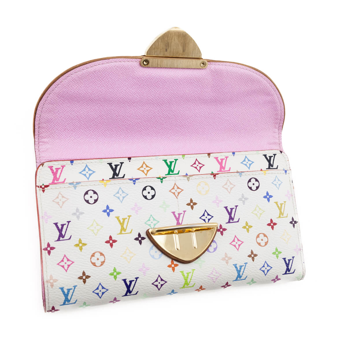 Louis Vuitton White Multicolore Eugenie Wallet - Love that Bag etc - Preowned Authentic Designer Handbags & Preloved Fashions