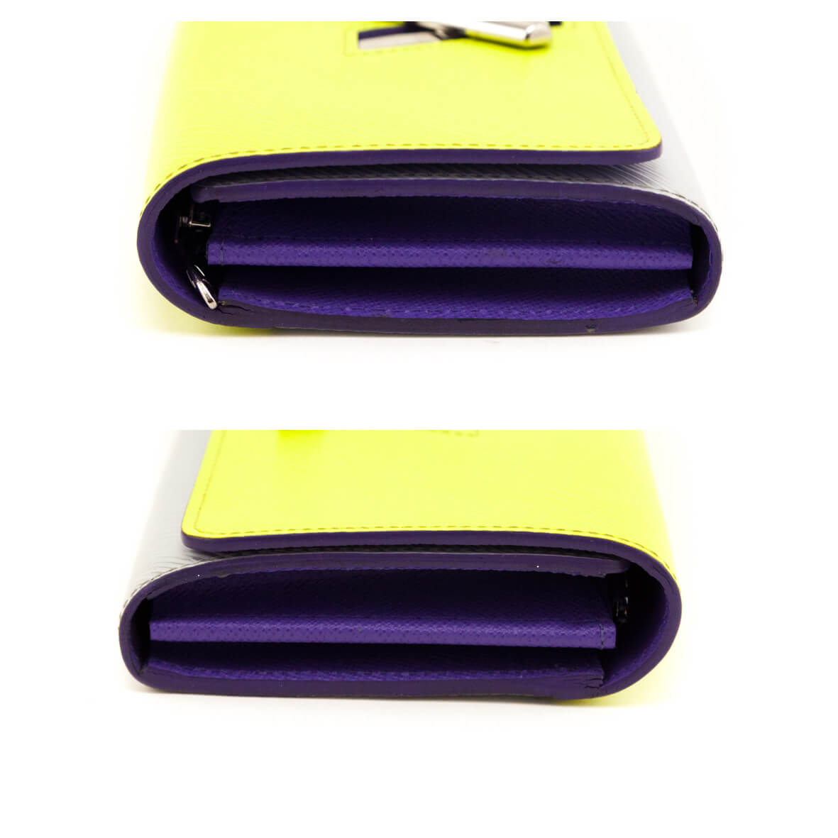 Louis Vuitton Yellow Purple Epi Twist Wallet - Love that Bag etc - Preowned Authentic Designer Handbags & Preloved Fashions