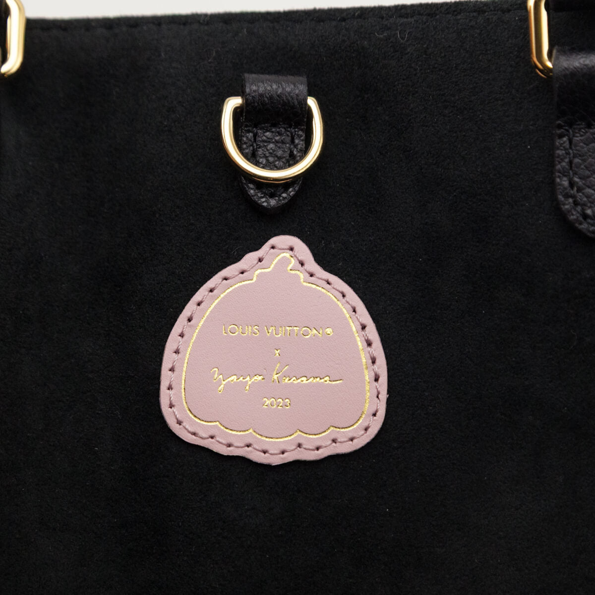 Louis Vuitton x Yayoi Kusama Black Monogram Empreinte Flowers OnTheGo MM - Love that Bag etc - Preowned Authentic Designer Handbags & Preloved Fashions