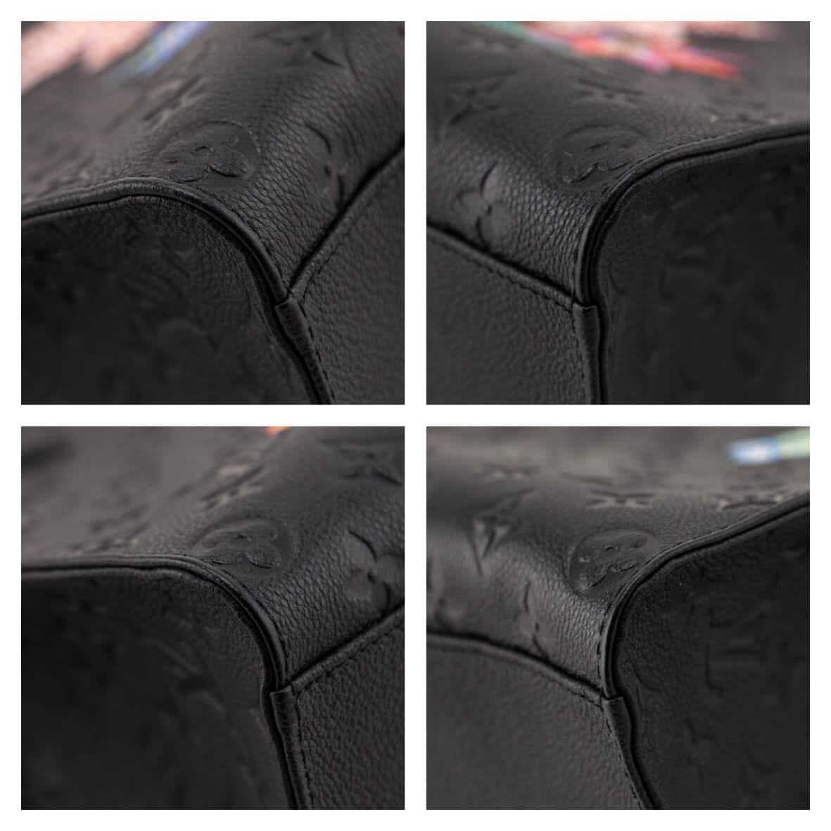 Louis Vuitton x Yayoi Kusama Black Monogram Empreinte Flowers OnTheGo MM - Love that Bag etc - Preowned Authentic Designer Handbags & Preloved Fashions