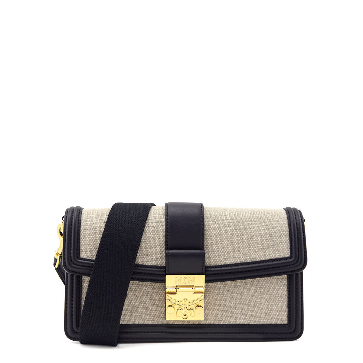 MCM Black and Canvas Small Tracy Shoulder Bag - Love that Bag etc - Preowned Authentic Designer Handbags & Preloved Fashions