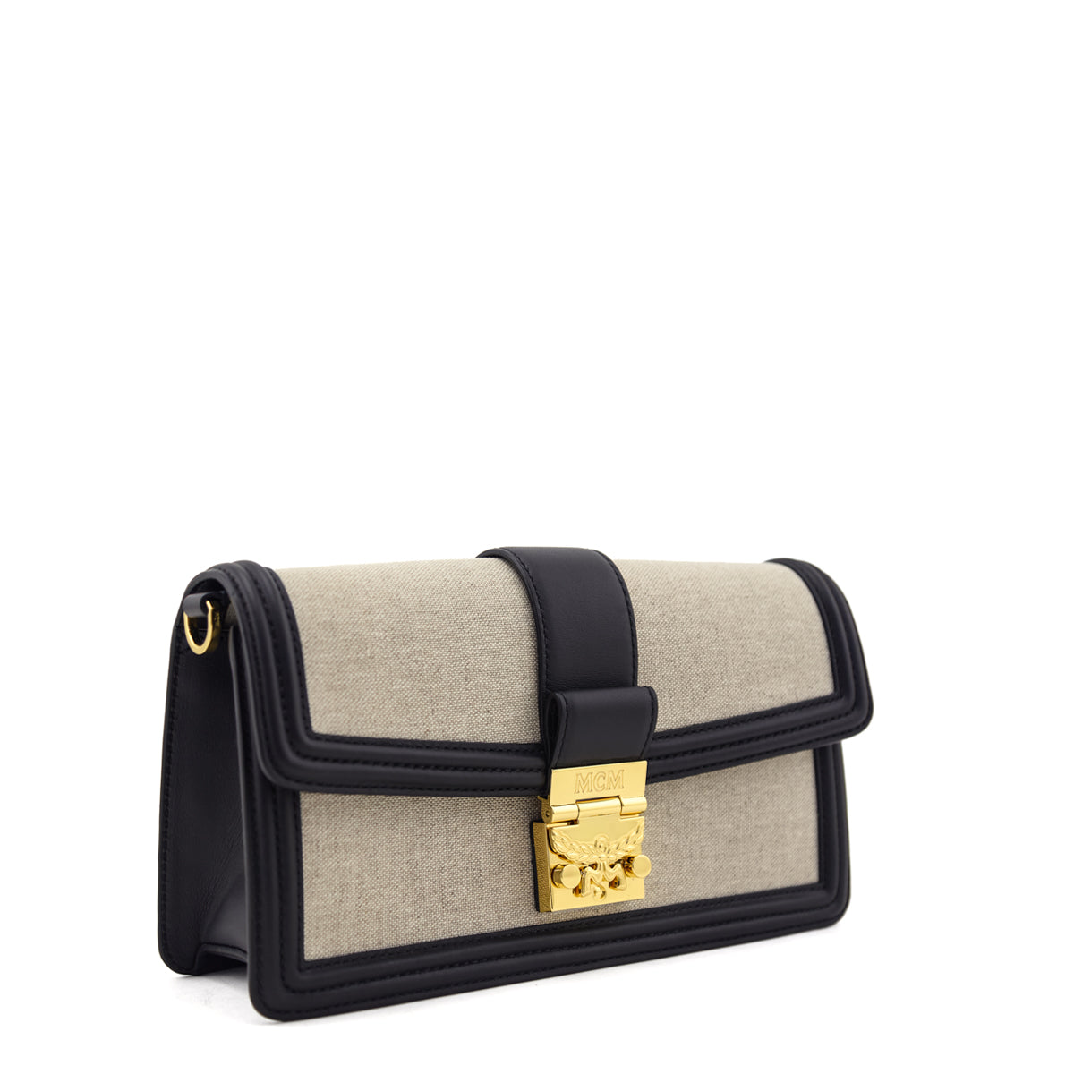 MCM Black and Canvas Small Tracy Shoulder Bag - Love that Bag etc - Preowned Authentic Designer Handbags & Preloved Fashions