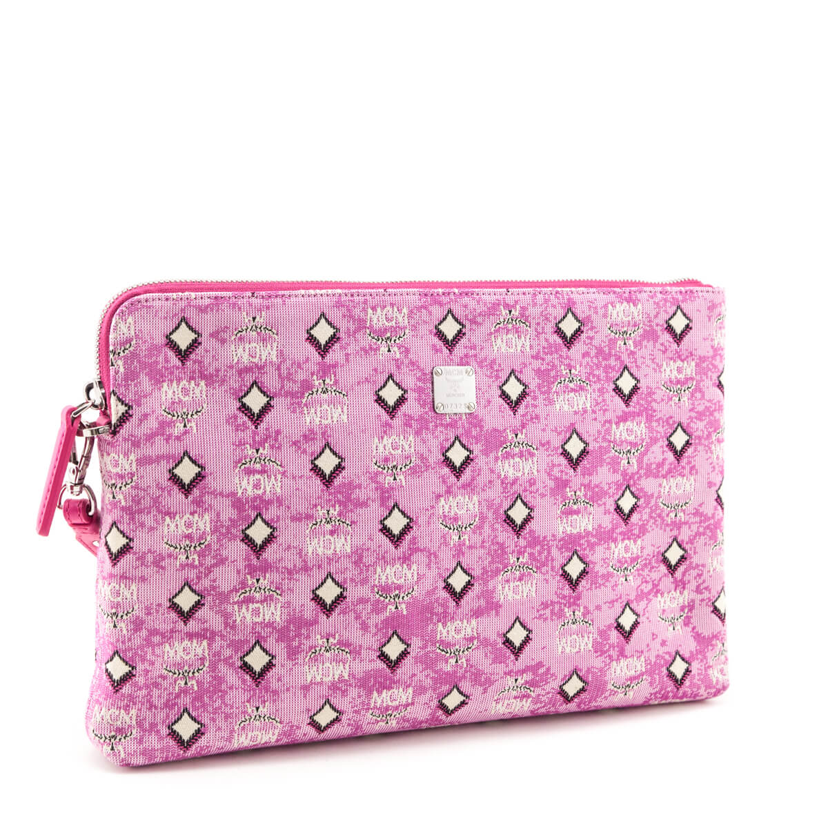MCM Pink Portuna Medium Wristlet Clutch - Love that Bag etc - Preowned Authentic Designer Handbags & Preloved Fashions