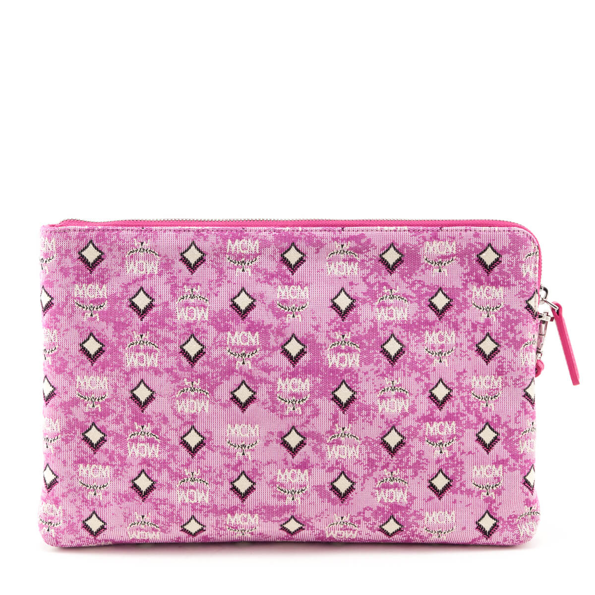 MCM Pink Portuna Medium Wristlet Clutch - Love that Bag etc - Preowned Authentic Designer Handbags & Preloved Fashions