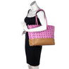 MCM Pink & Cognac Visetos Printed Tote Bag - Love that Bag etc - Preowned Authentic Designer Handbags & Preloved Fashions