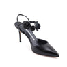 Manolo Blahnik Black Volvona Flower Pumps Size US 6.5 | IT 36.5 - Love that Bag etc - Preowned Authentic Designer Handbags & Preloved Fashions