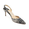 Manolo Blahnik Black & White Tweed Carolyn Slingback Pumps Size US 8.5 | EU 38.5 - Love that Bag etc - Preowned Authentic Designer Handbags & Preloved Fashions