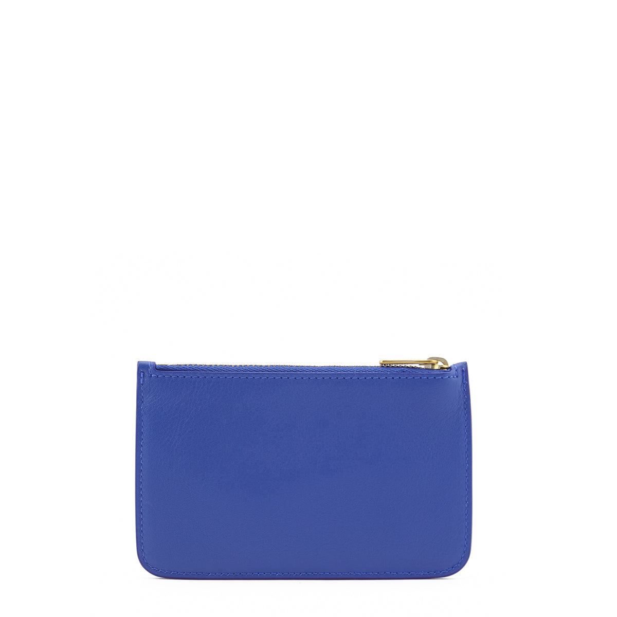 Mansur Gavriel Blue Calfskin Zip Card Holder - Love that Bag etc - Preowned Authentic Designer Handbags & Preloved Fashions