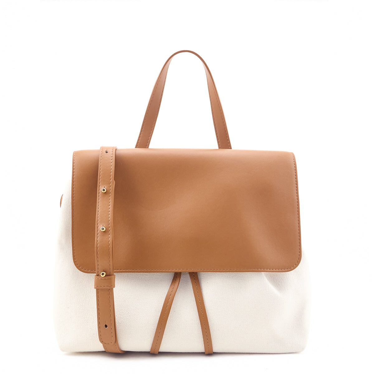 Mansur Gavriel Canvas & Tan Lady Bag - Love that Bag etc - Preowned Authentic Designer Handbags & Preloved Fashions