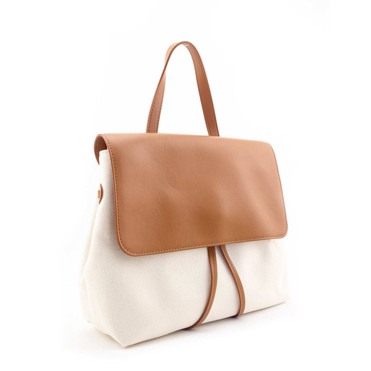 Mansur Gavriel Canvas & Tan Lady Bag - Love that Bag etc - Preowned Authentic Designer Handbags & Preloved Fashions