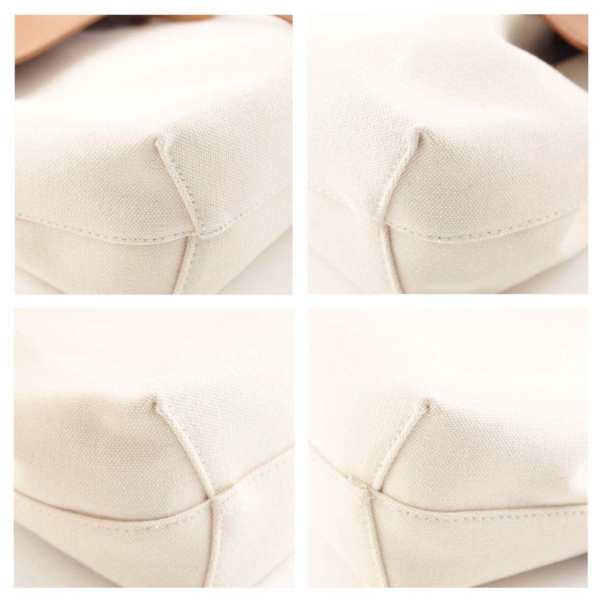 Mansur Gavriel Canvas & Tan Lady Bag - Love that Bag etc - Preowned Authentic Designer Handbags & Preloved Fashions