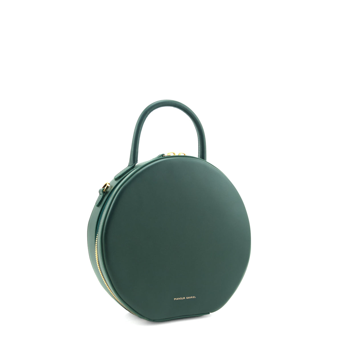 Mansur Gavriel Moss Green Calfskin Small Circle Bag - Love that Bag etc - Preowned Authentic Designer Handbags & Preloved Fashions