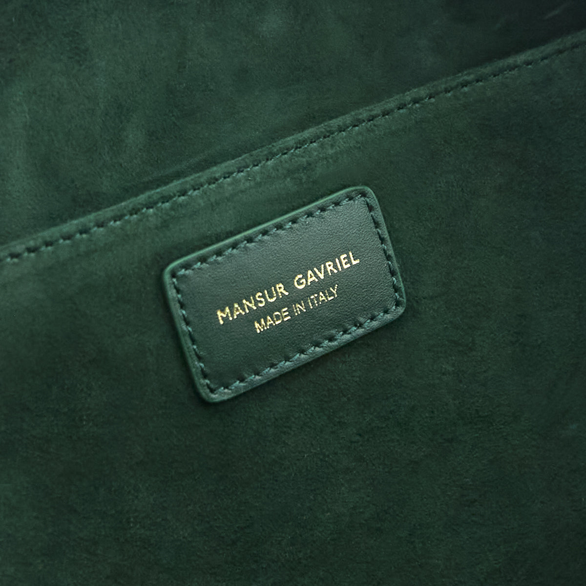 Mansur Gavriel Moss Green Calfskin Small Circle Bag - Love that Bag etc - Preowned Authentic Designer Handbags & Preloved Fashions