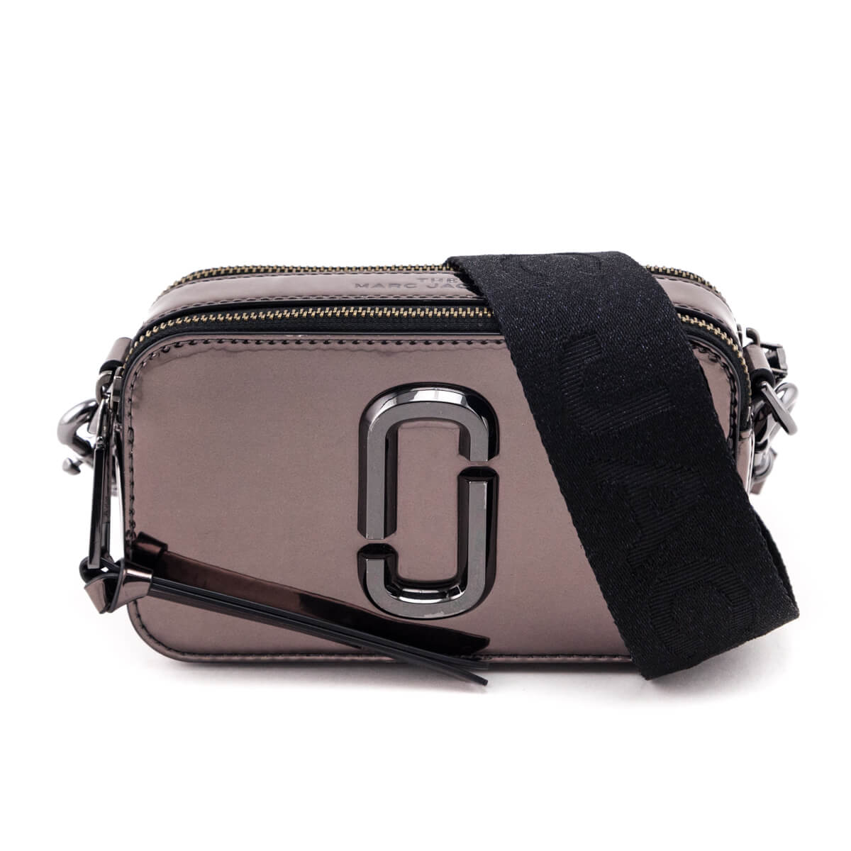 Marc Jacobs Iridescent Mauve Patent Fabric Snapshot Crossbody - Love that Bag etc - Preowned Authentic Designer Handbags & Preloved Fashions