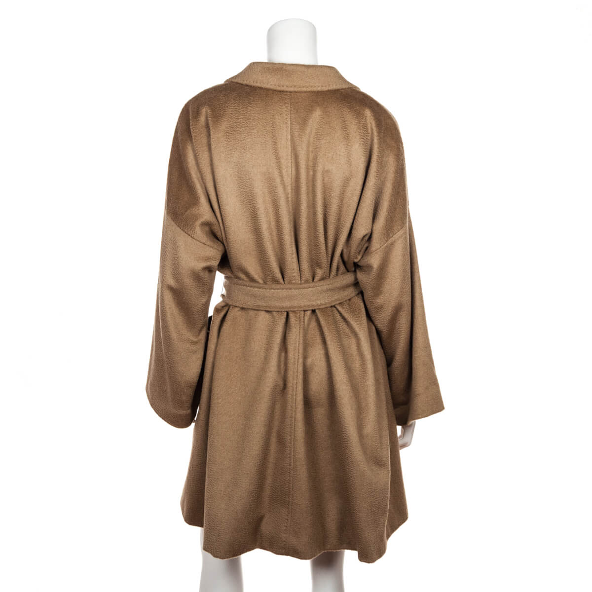 Max Mara Tan Camel Hair Belted Coat Size L | US 10 | IT 44 - Love that Bag etc - Preowned Authentic Designer Handbags & Preloved Fashions