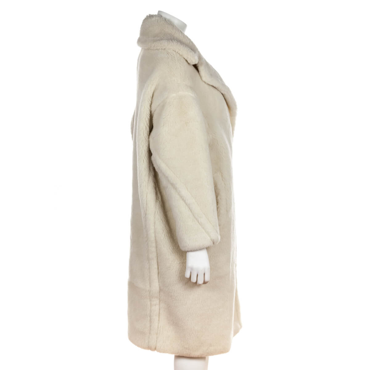 Max Mara White Alpaca Teddy Bear Icon Coat Size S | US 6 - Love that Bag etc - Preowned Authentic Designer Handbags & Preloved Fashions