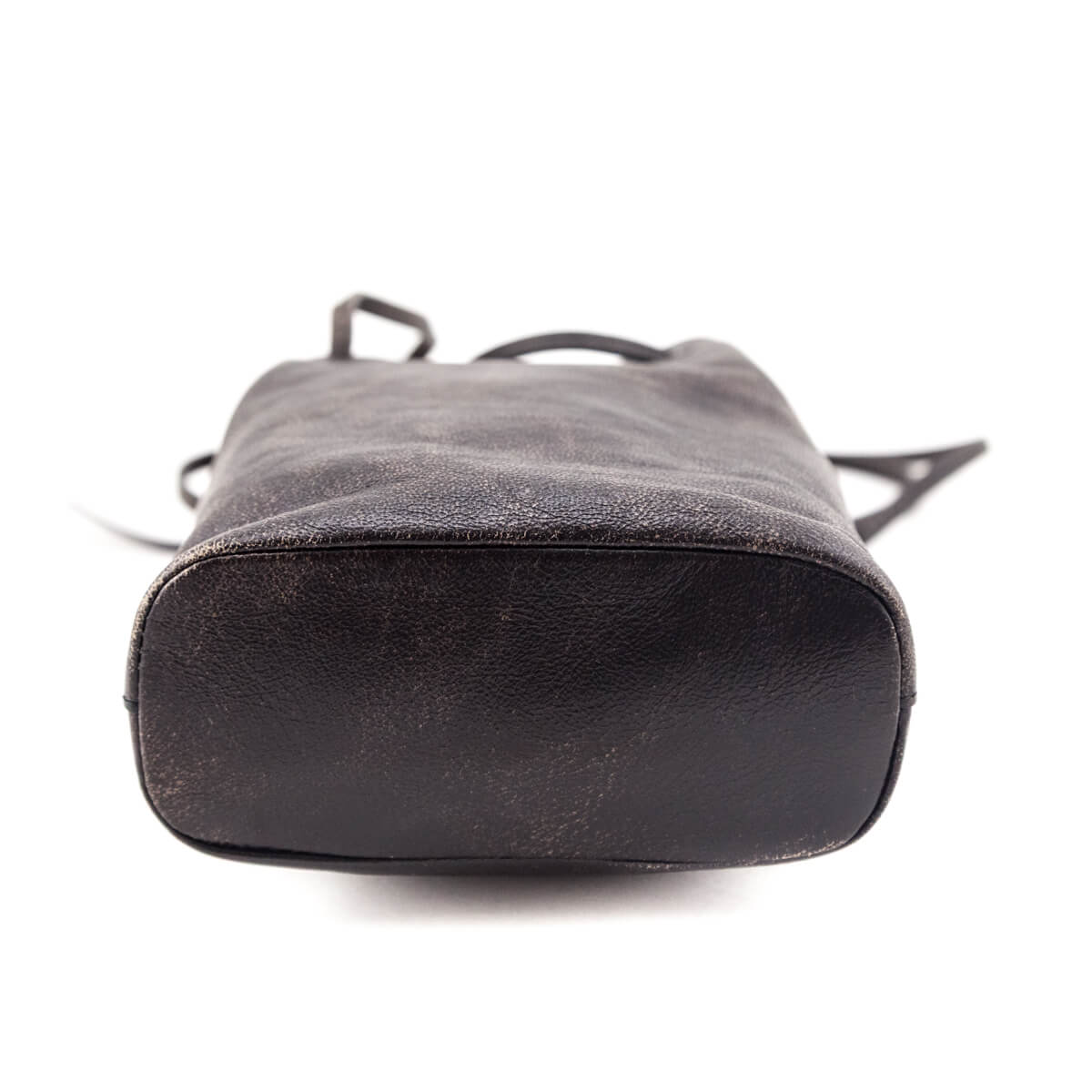 Miu Miu Coffee Distressed Nappa Pouch - Love that Bag etc - Preowned Authentic Designer Handbags & Preloved Fashions