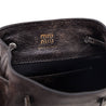 Miu Miu Coffee Distressed Nappa Pouch - Love that Bag etc - Preowned Authentic Designer Handbags & Preloved Fashions